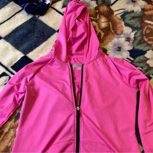 under armour neon pink jacket size YXL